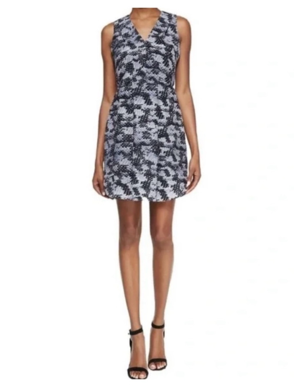 Rebecca Taylor Womens Black Multi Summer Storm Silk Shift Dress Size 6